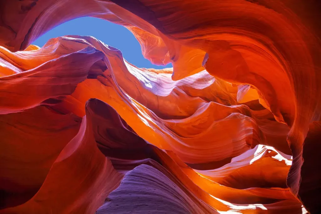 antelope canyon in arizona beautiful red rocks wavey formations national park vacation