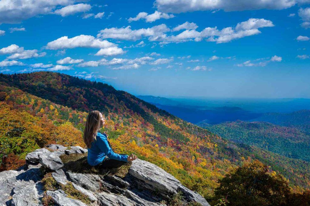 looking out over the blue ridge mountains of asheville nc affordable weekend getaways