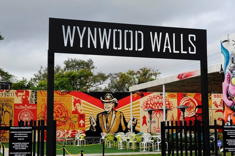 Wynwood Walls colorful park full of street art, urban downtown revitalization