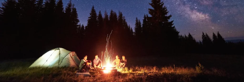 camping near yosemite park pick of campsite with fire