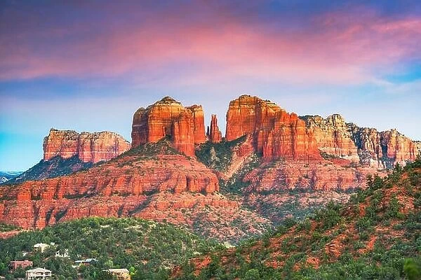 Sedona Arizona Red rock state park at dusk secret destinations