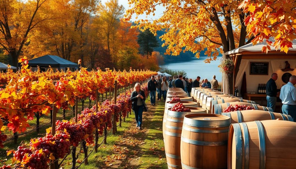 Fall-wine-festivals-in-Finger-Lakes New york  Finger Lakes in fall - Affordable best fall travel destination