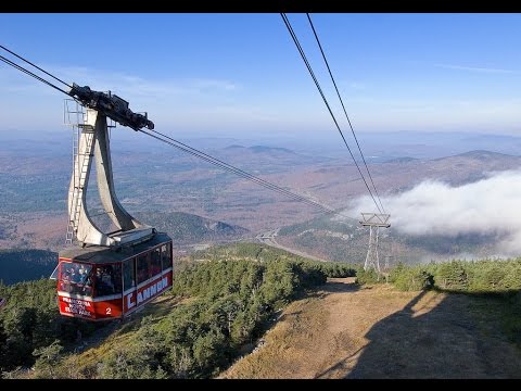 cannon mountain aerial tramway a great weekend getaway on a budget picture looking down mountain over valley and gondala