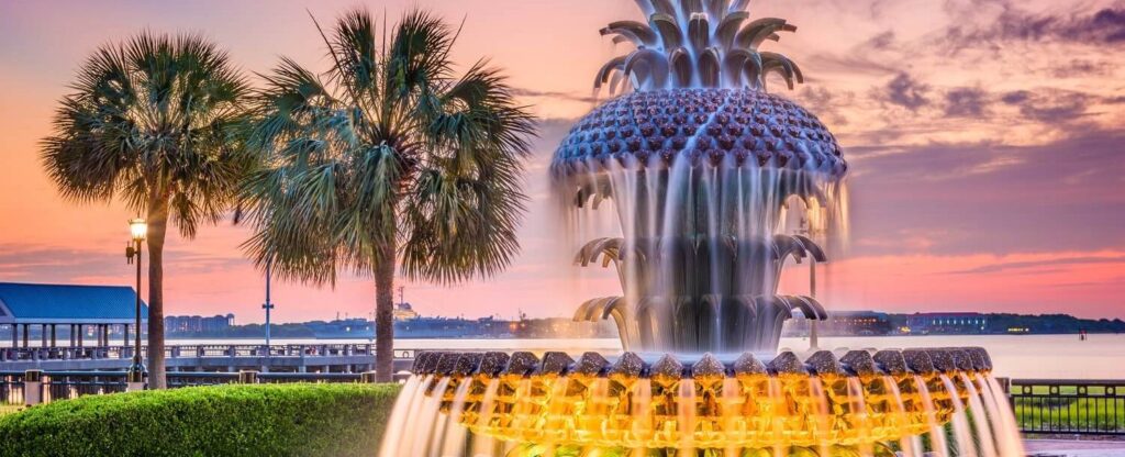 pineapple fountain charleston s carolina Ultimate Budget-Friendly Weekend Getaway